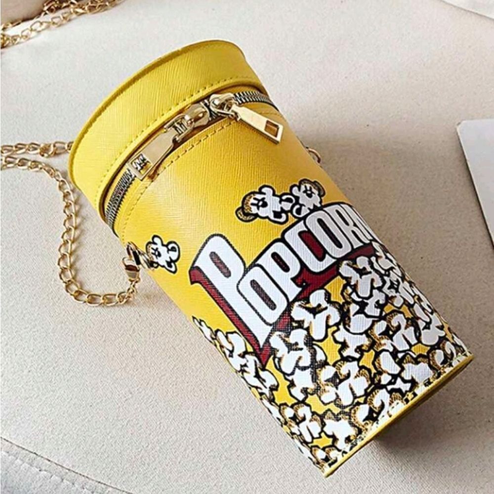 Novelty Popcorn Crossbody Purse